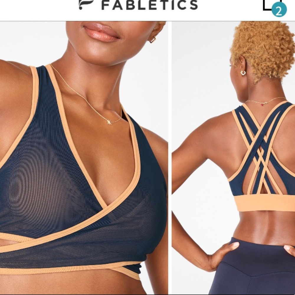 Fabletics size S/6 Faye sports bra